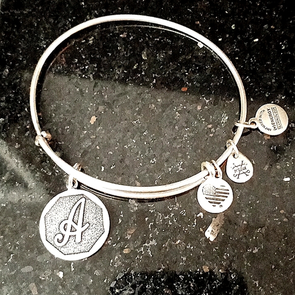 Alex And Ani Initial A Charm Bangle ๐๐งค๐๐งค๐๐งค - Picture 2 of 8